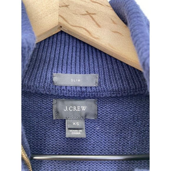J. Crew Long Sleeve Solid Sweater Blue Size XS - Picture 2 of 4